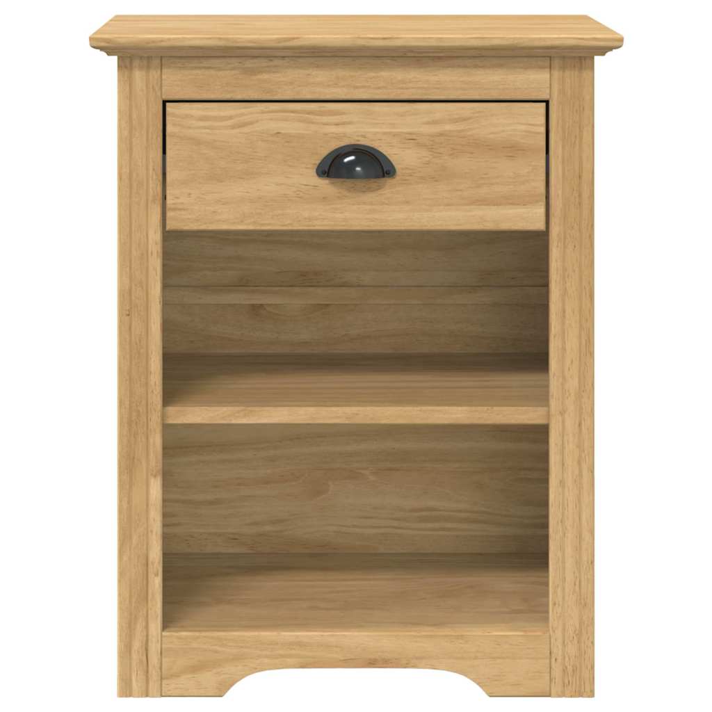 Nachttisch BODO Weiß 53x38,5x67 cm Massivholz Kiefer