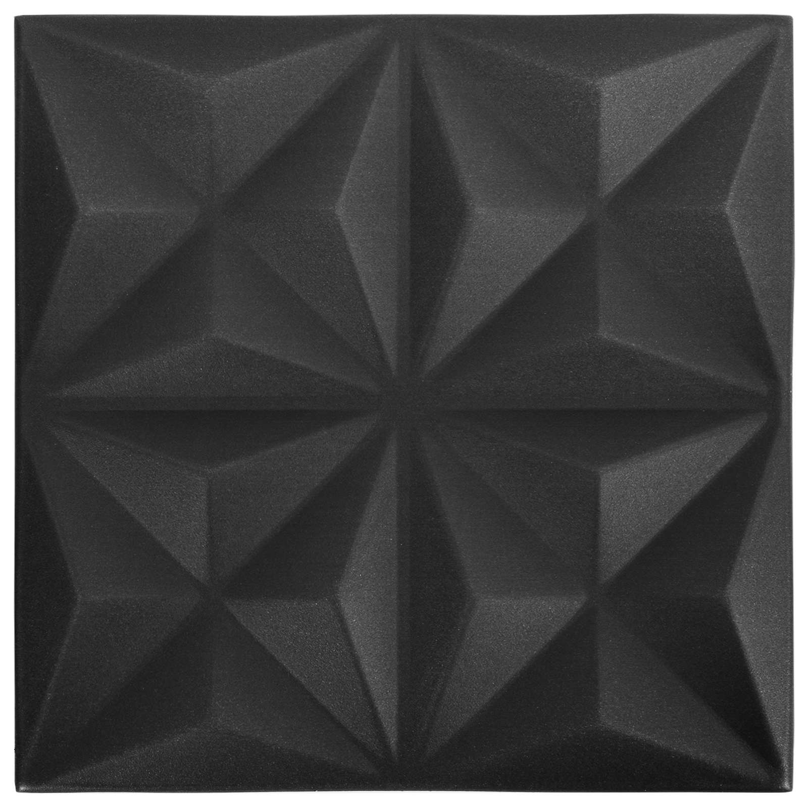Wandpaneele 12 pcs Diamant Weiß 50 x 50 cm XPS Schaum