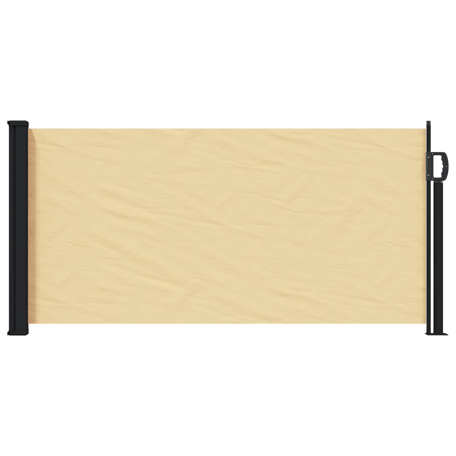Seitenmarkise Ausziehbar Schwarz 100x300 cm