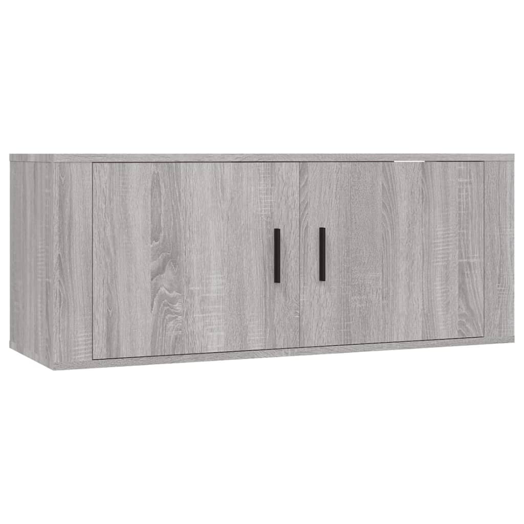 3-tlg. TV-Schrank-Set Weiß Holzwerkstoff