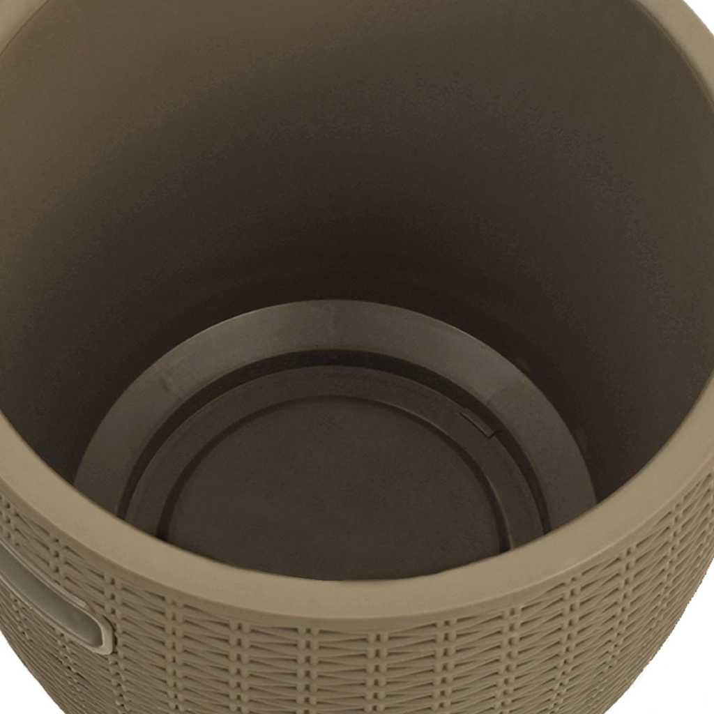 4-in-1 Gartenbox Schwarz Polypropylen