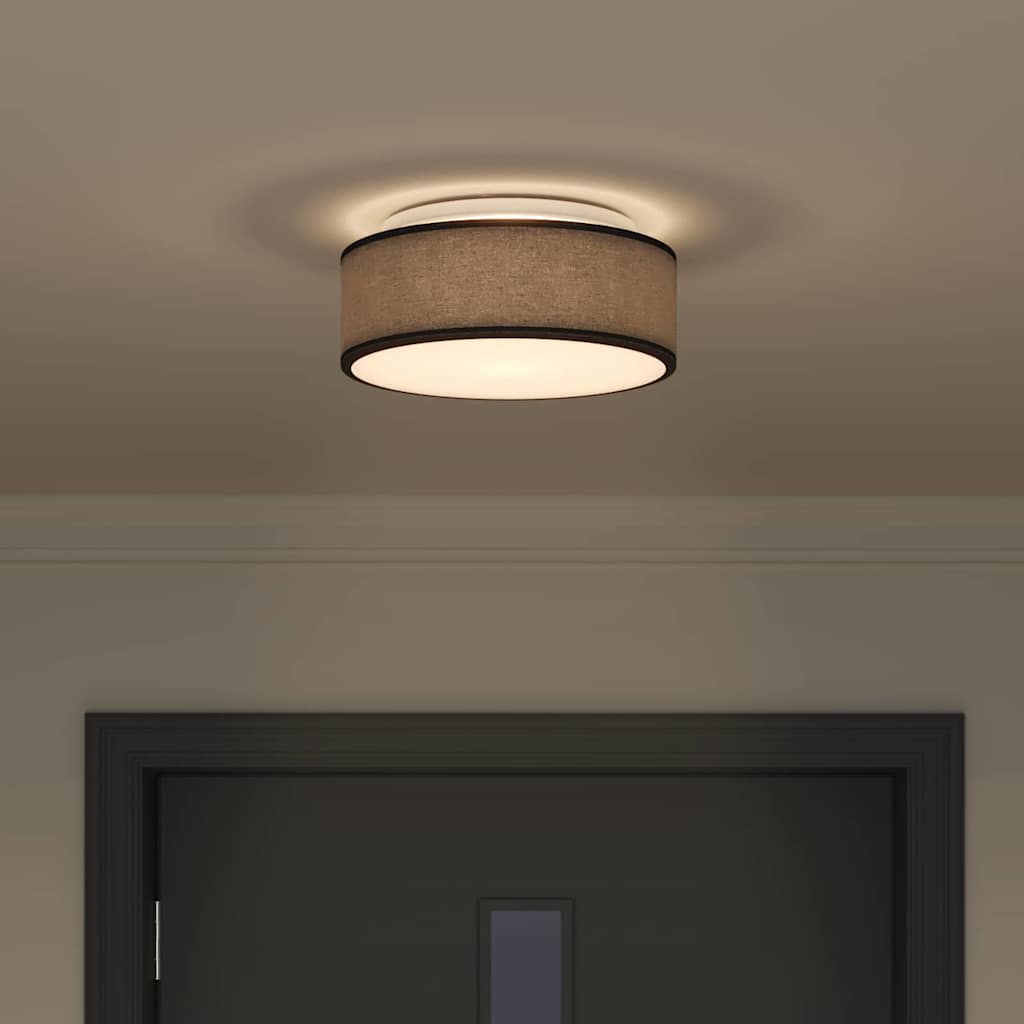 Deckenlampe mit Strahlern Schwarz 30 x 30 x 13,5 cm Stoff