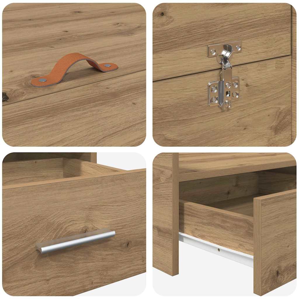 Aufbewahrungsbettgestell Weiß 200 x 200 cm Holzwerkstoff