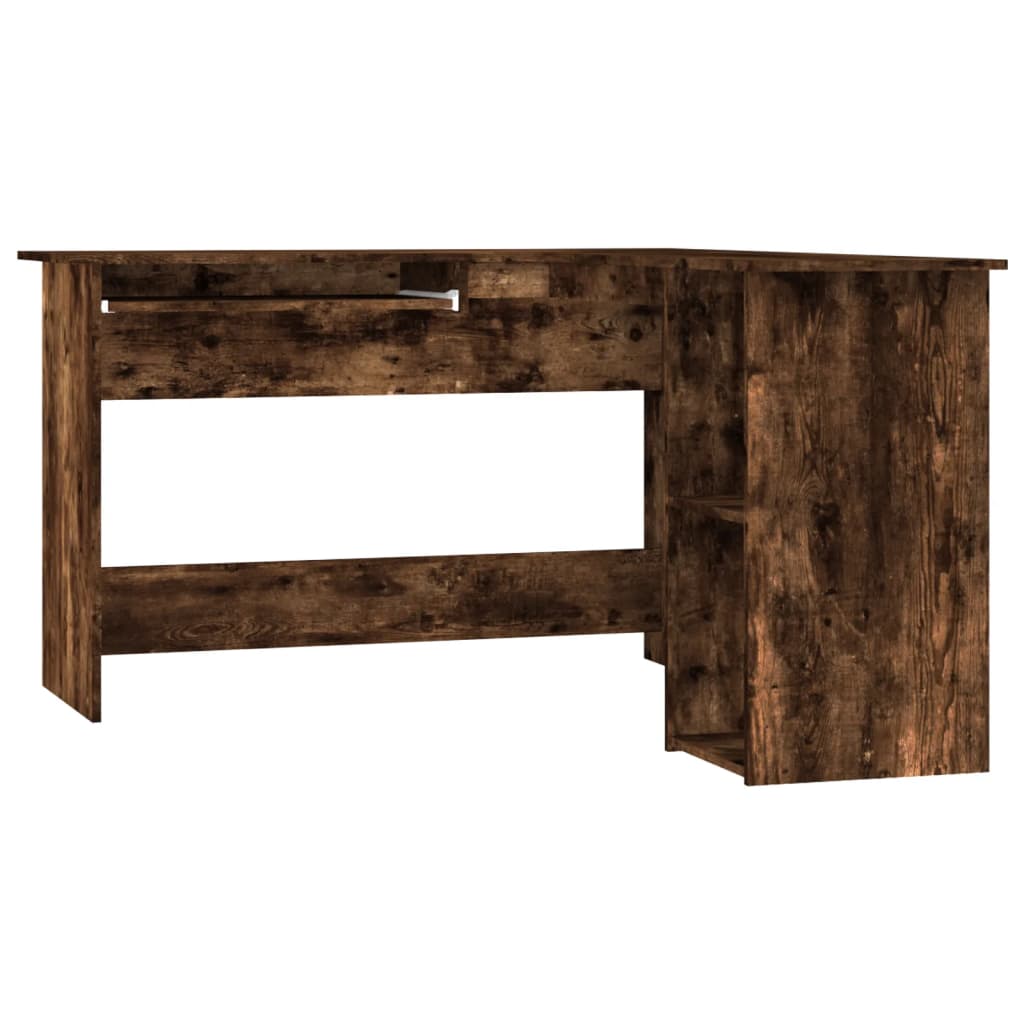 Eckschreibtisch in L-Form Weiß 120x140x75 cm Holzwerkstoff