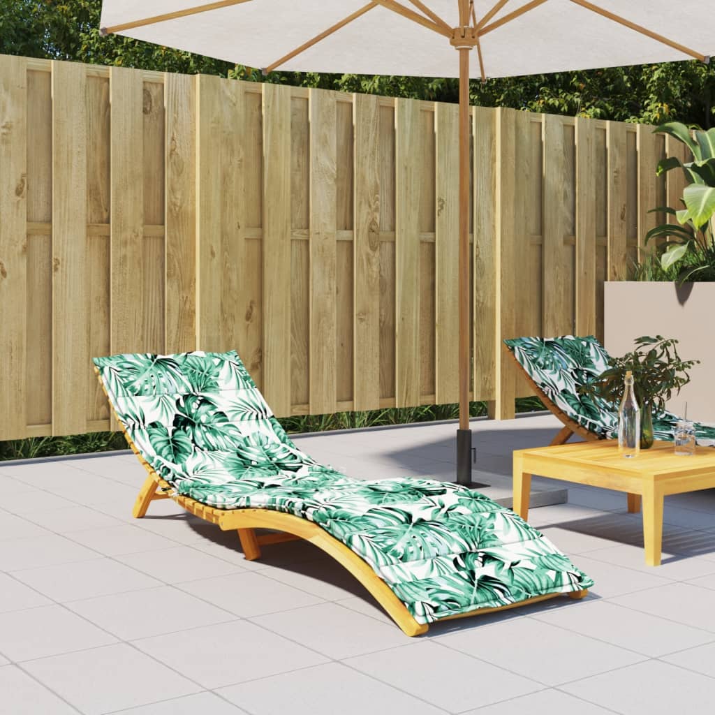 Liege-Kissen Blatt Blattmuster 200 x 70 x 3 cm Oxford-Stoff