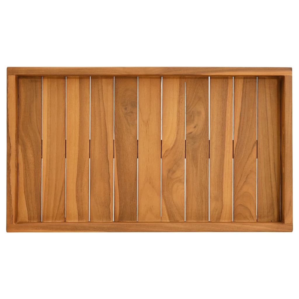 Serviertablett 60x60 cm Massivholz Teak