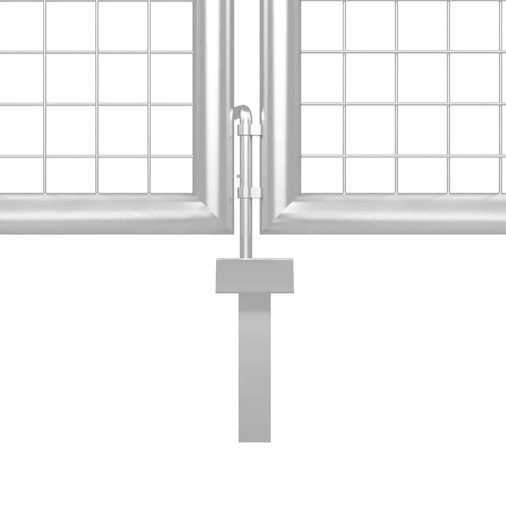 Gartentor aus Stahl 350 x 75 cm Grün