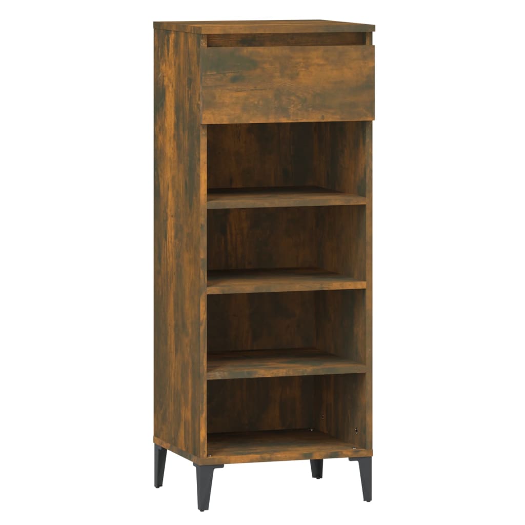 Schuhregal Weiß 40x36x105 cm Holzwerkstoff