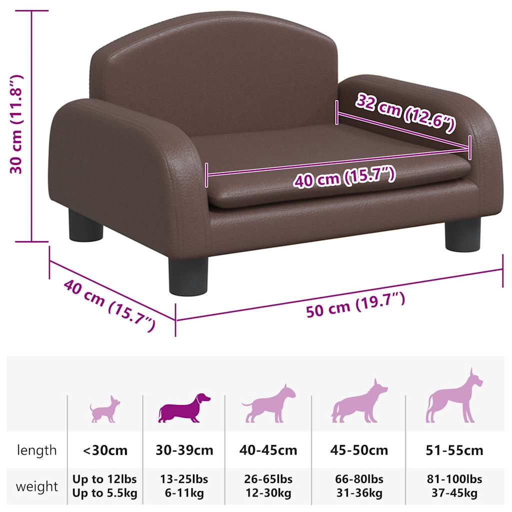 Hundebett Dunkelgrau 70x45x30 cm Stoff