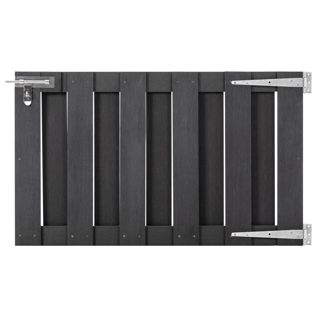 Gartentor WPC 100x112 cm Grau