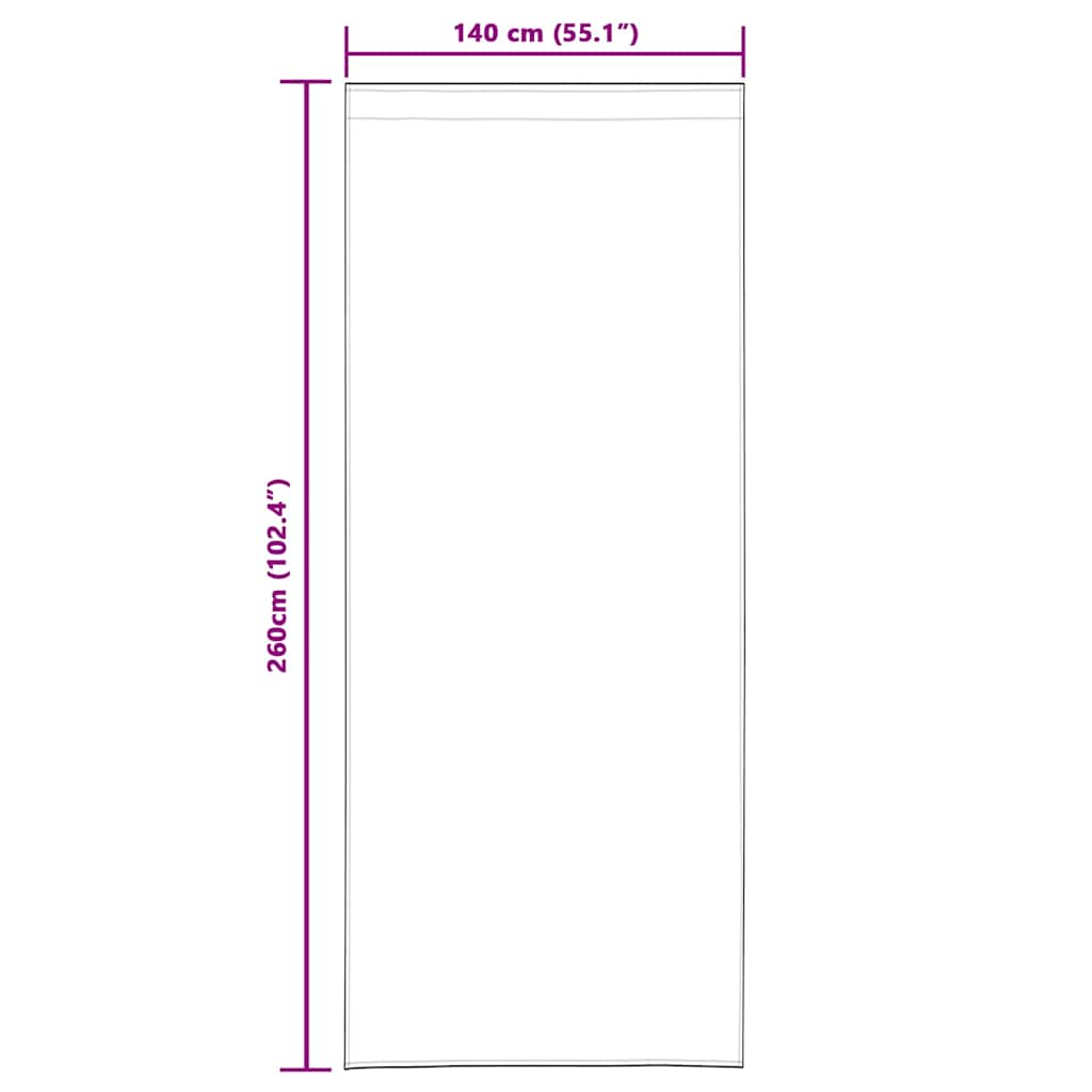 Voile-Vorhang mit Vorhängen 2 pcs Weiß 140 x 140 cm Polyester