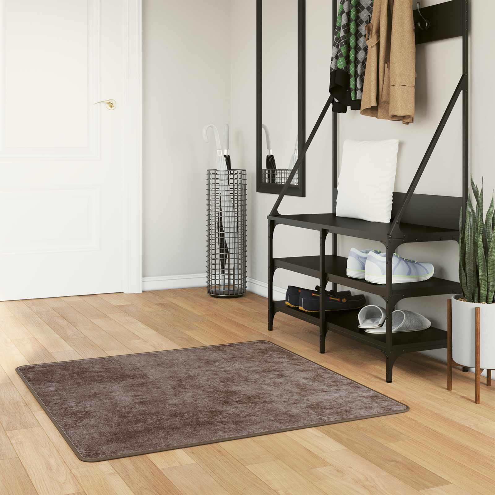 Teppich Waschbar Mehrfarbig 160x230 cm