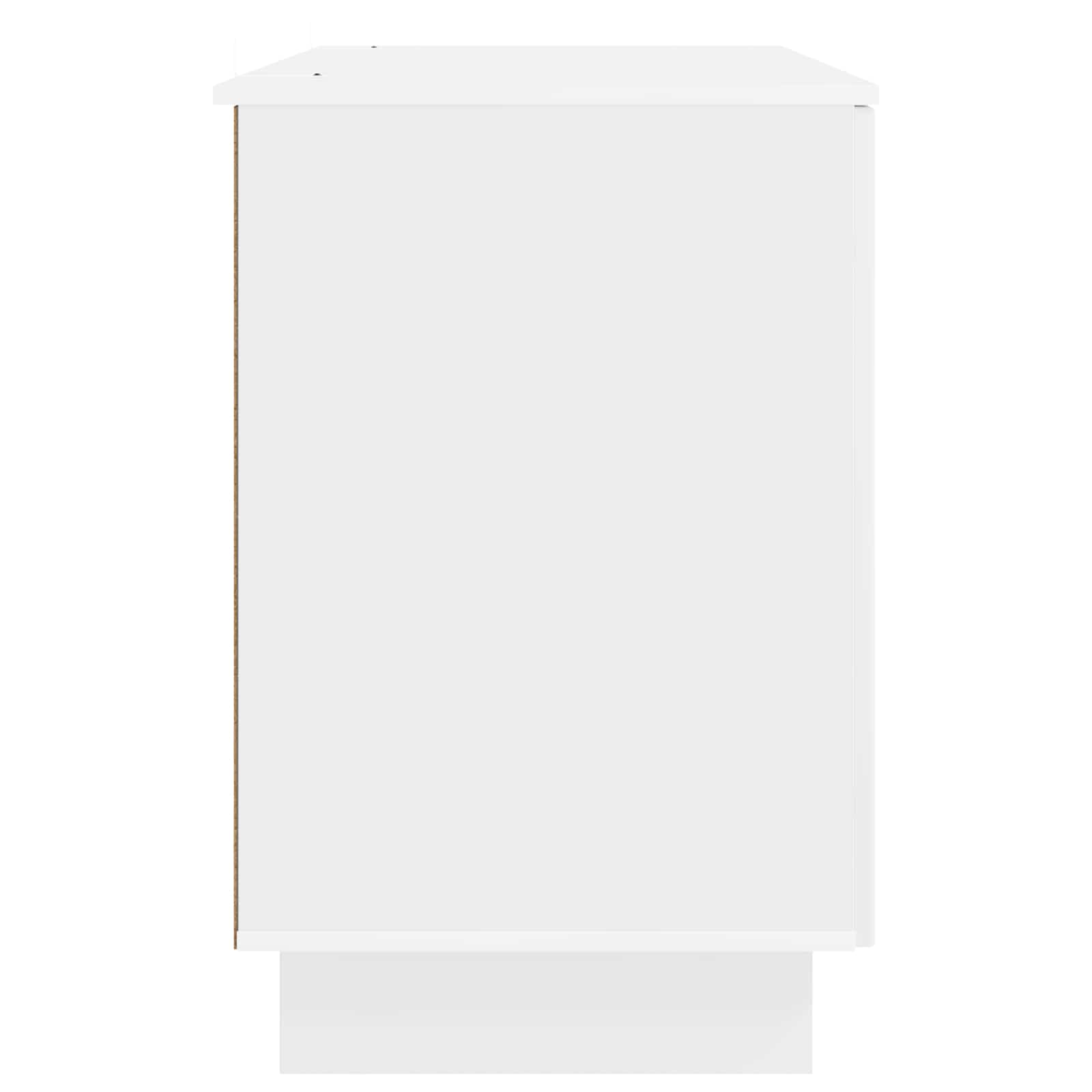 Schreibtisch Schwarz Holzwerkstoff 142,5 x 50 x 75 cm