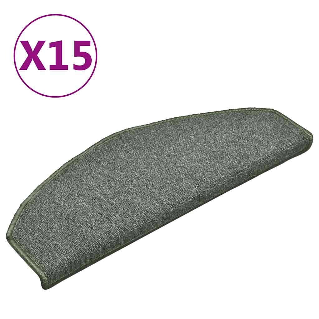 Stufenmatten 15 Stk. 56x17x3 cm Anthrazit Halbrund