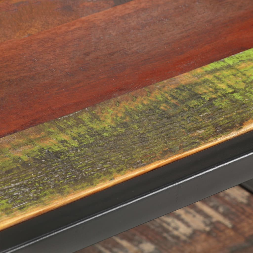 Couchtisch 40x40x36 cm Raues Mango-Massivholz