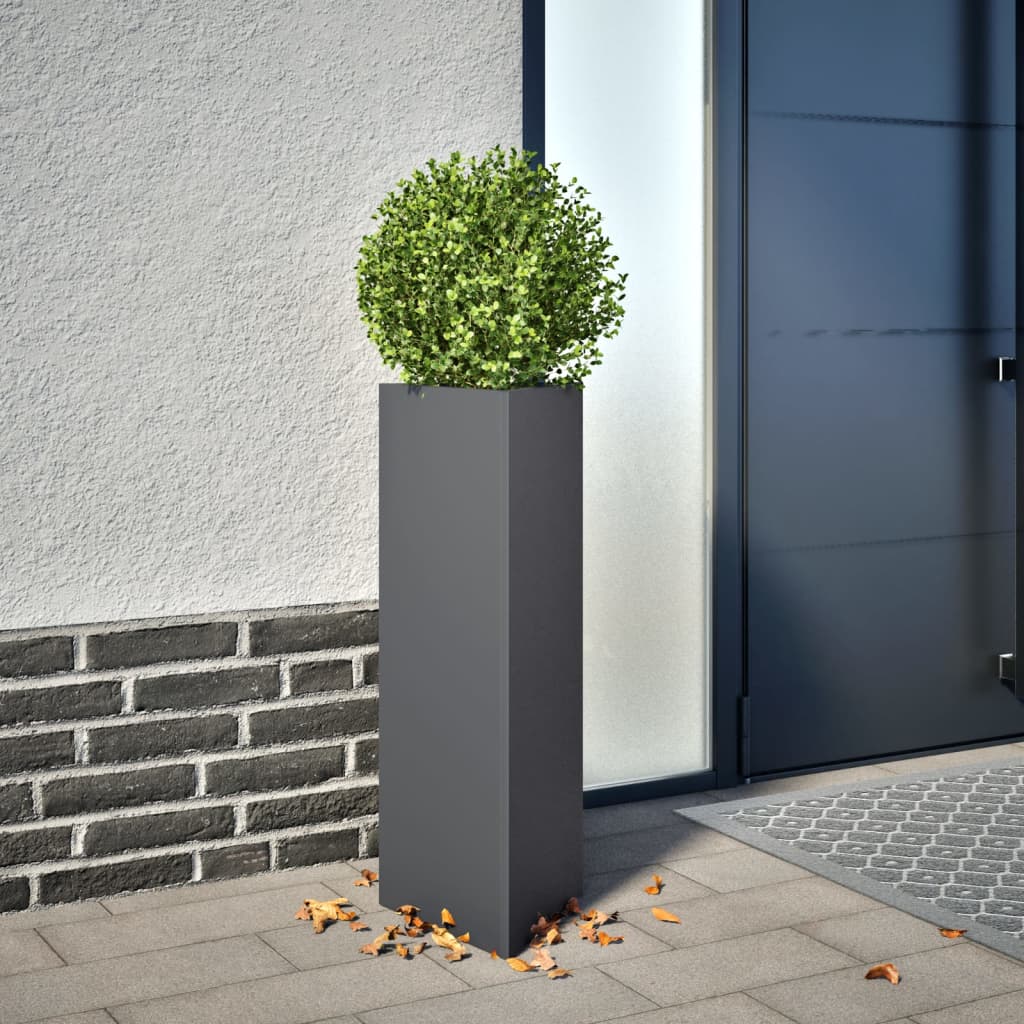 Pflanzkübel 30x26x75 cm Cortenstahl