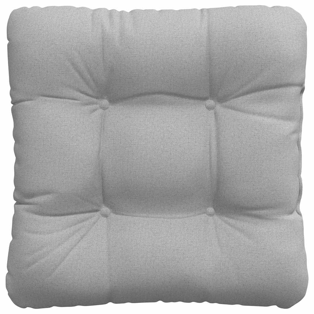 Sitzkissen 4 pcs Hellgrau 40 x 40 x 12 cm Stoff