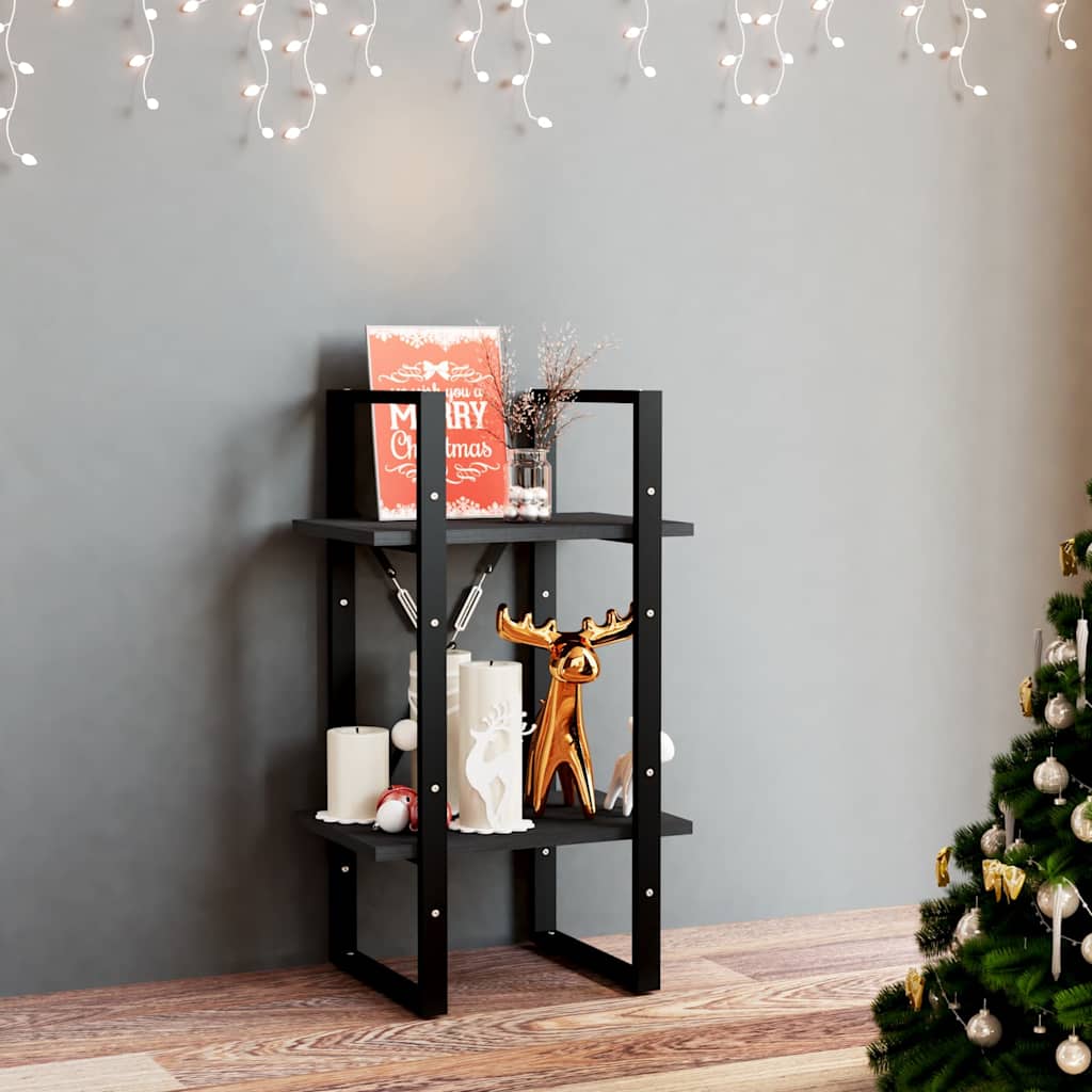 Bücherregal 2 Fächer Weiß 40x30x70 cm Holzwerkstoff