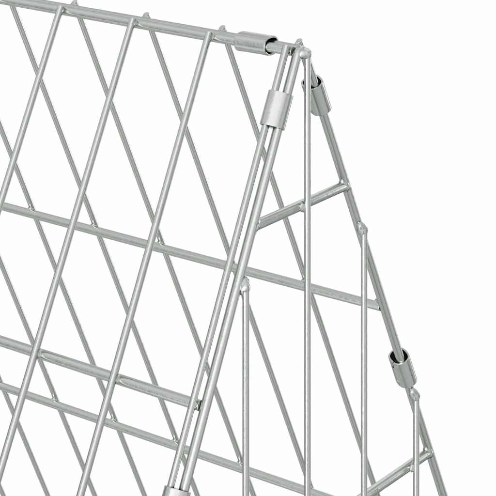 Hasenkäfig Silber 110 x 55 x 55 cm Verzinkter Stahl