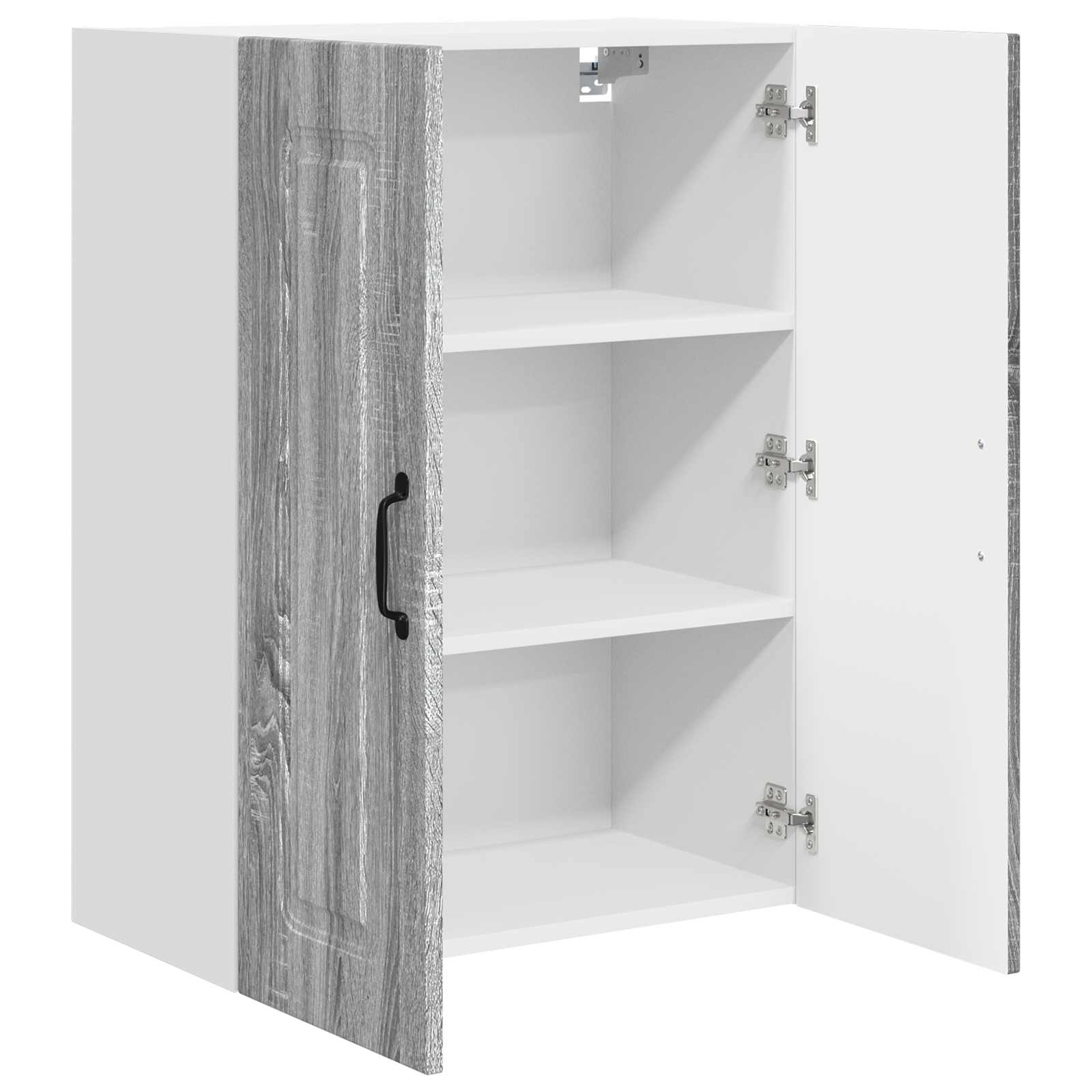Herdumbauschränke 2 Stk. Kalmar Weiß Holzwerkstoff