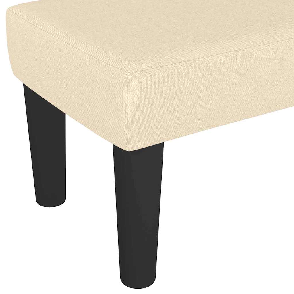 Sitzbank Hellgrau 70x30x30 cm Stoff