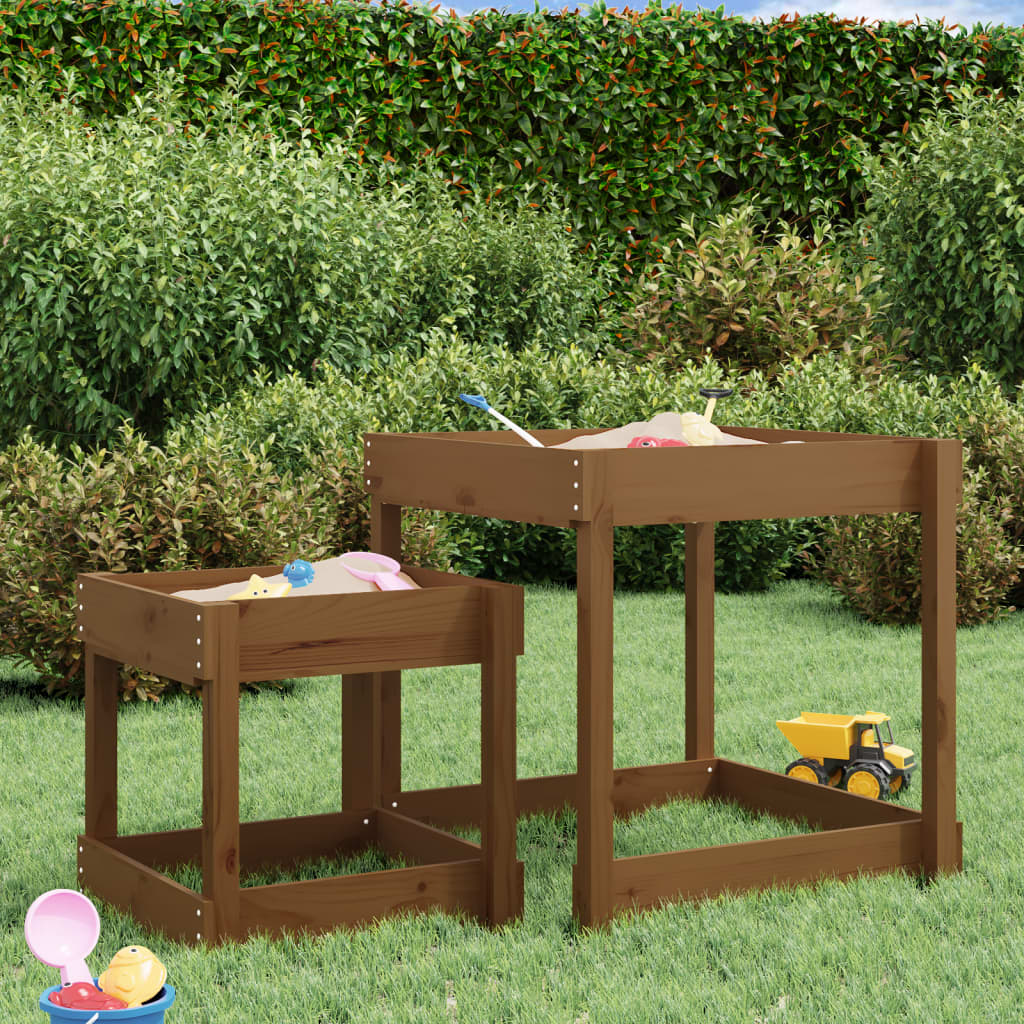 Sand-Spieltische 2 Stk. Massivholz Kiefer