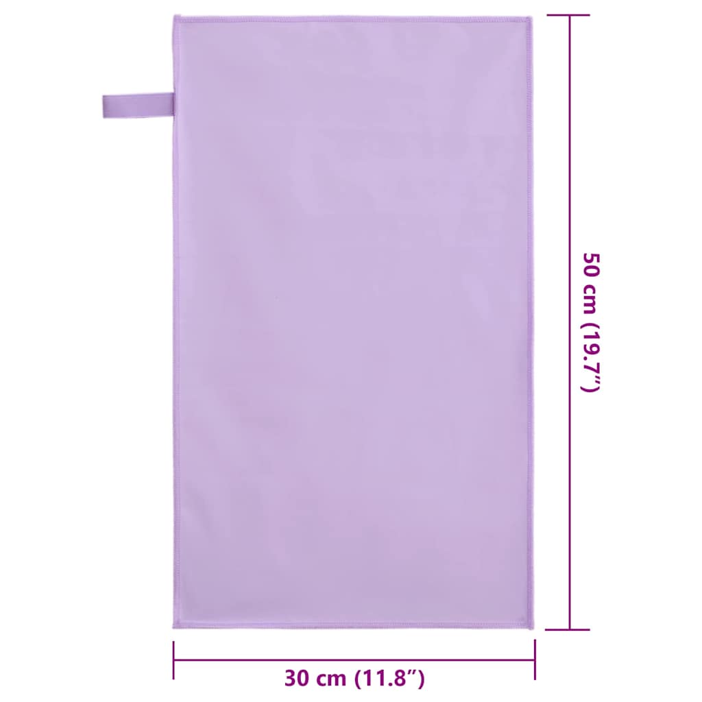 Sporthandtücher 2 pcs Schwarz 50 x 30 cm Polyester und Polyamid