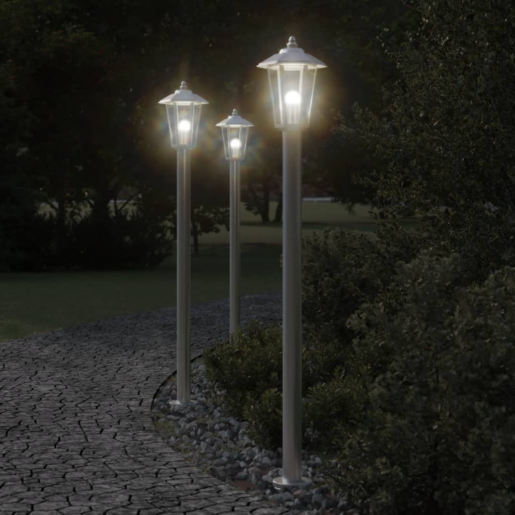 Wegeleuchte Silbern 80 cm Edelstahl