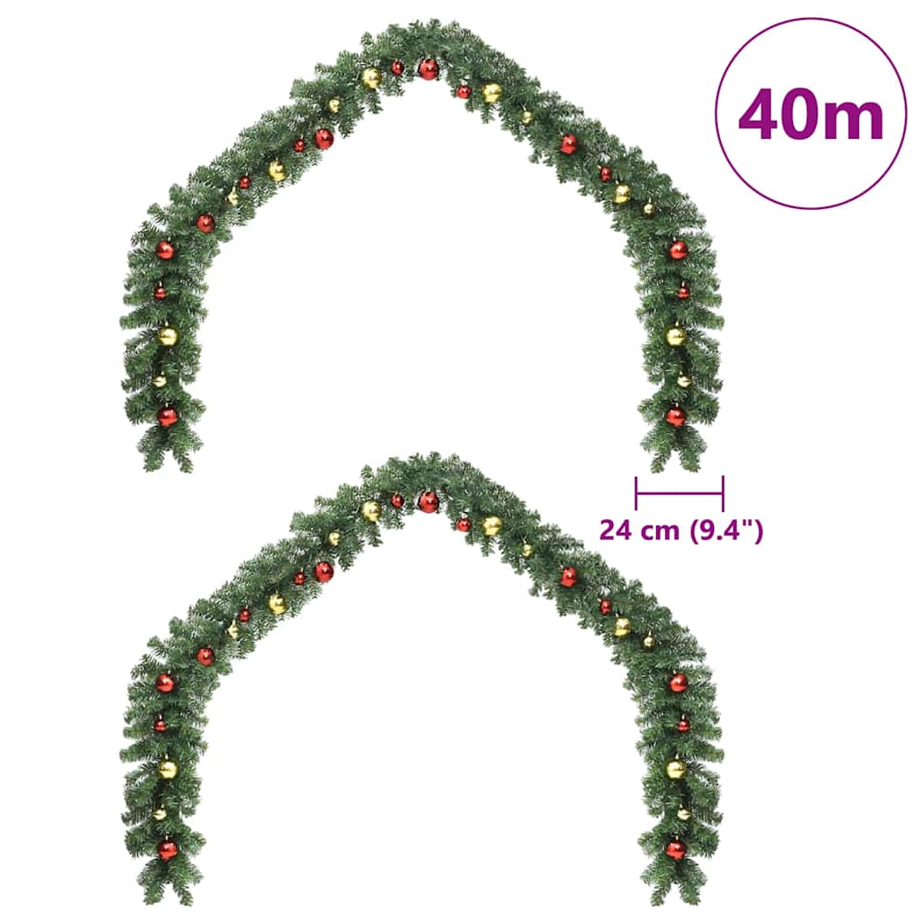 Weihnachtsgirlande mit LED-Leuchten 5 m