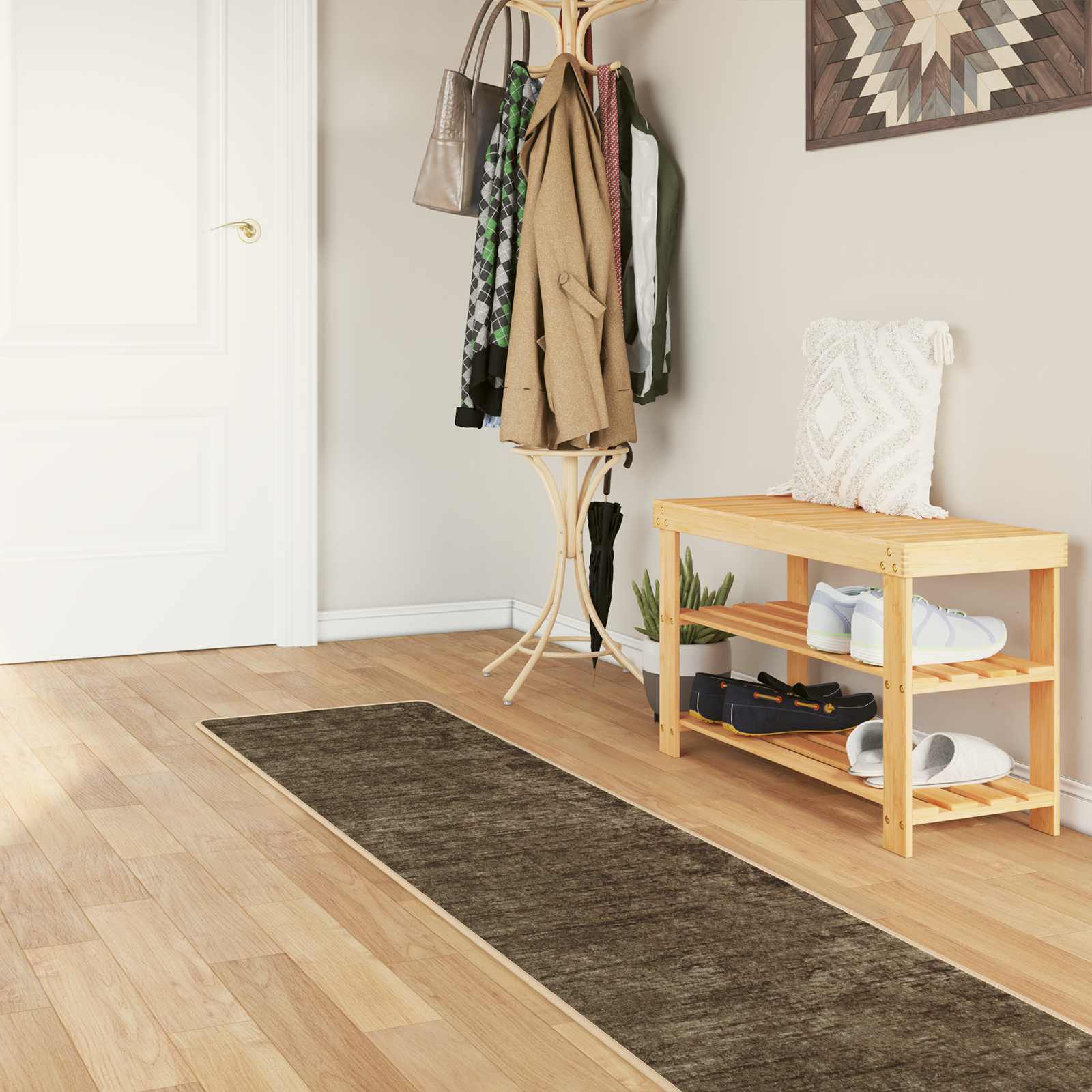 Teppich Waschbar Mehrfarbig 160x230 cm