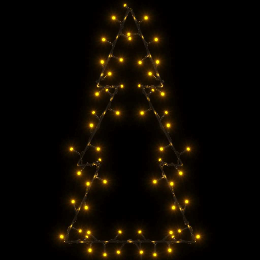 Weihnachtsbäume mit Erdspießen 3 Stk. 50 LEDs 30 cm