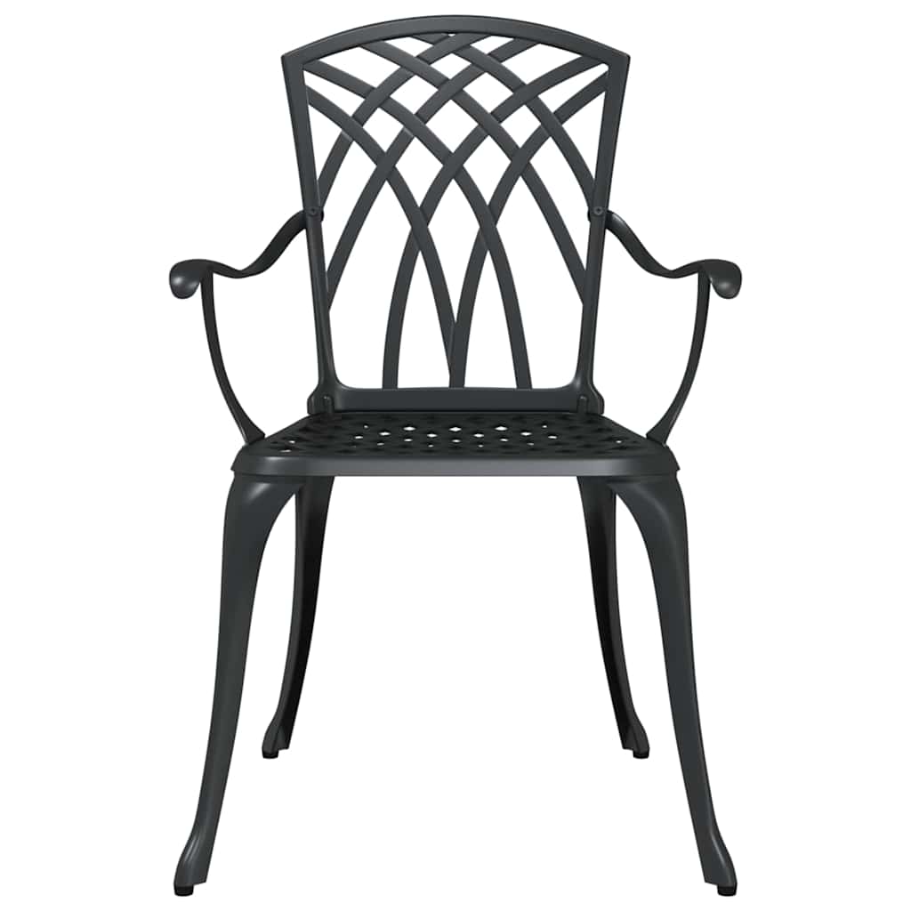 Gartenstuhl 2 pcs Bronze 53 x 51 x 88,5 cm Aluminium