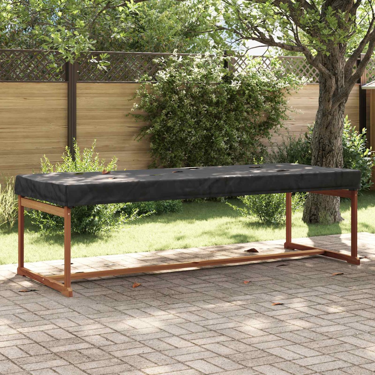 Tischdecken Uni Schwarz 122 x 72 x 15 cm Stoff