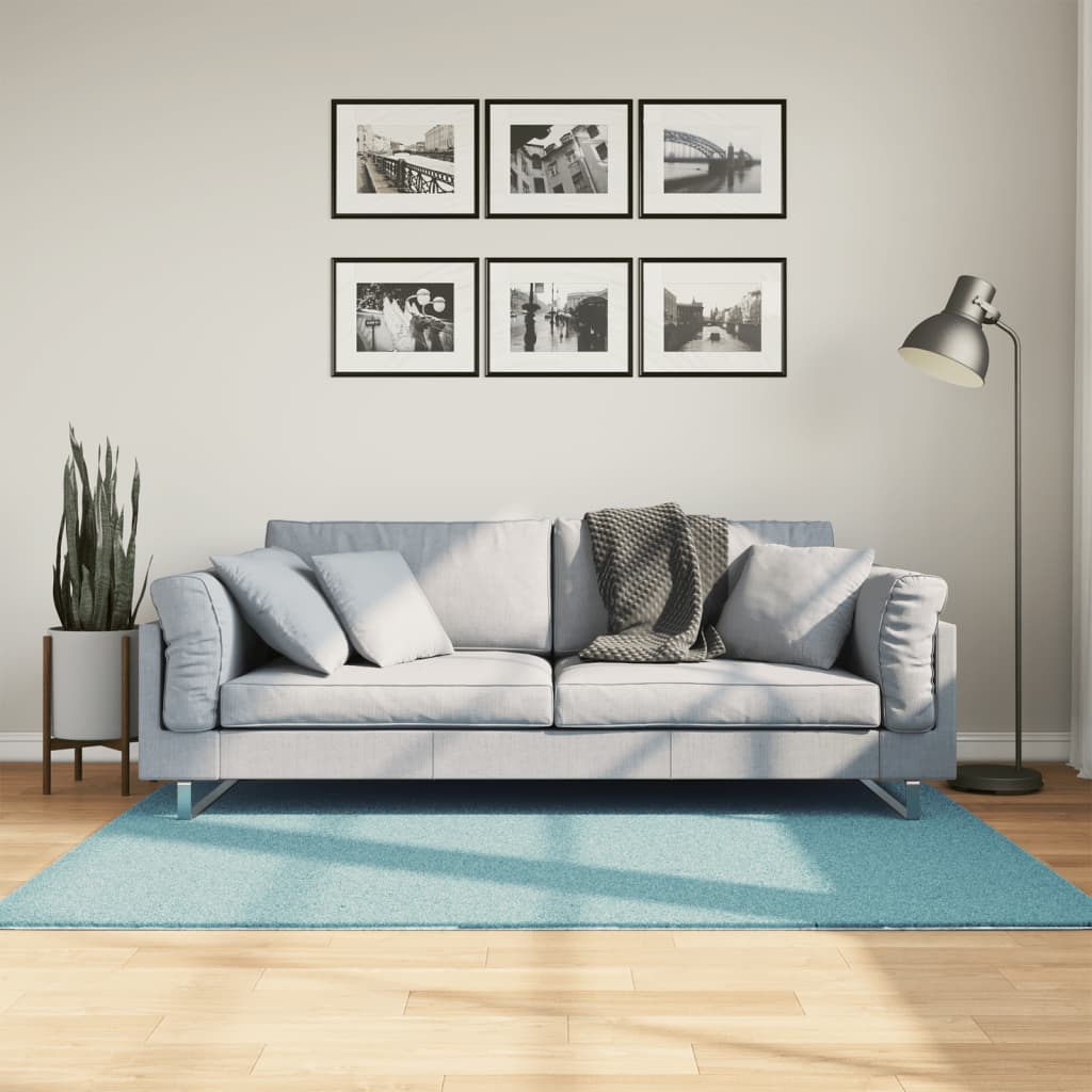 Teppich OVIEDO Kurzflor Anthrazit 120x120 cm