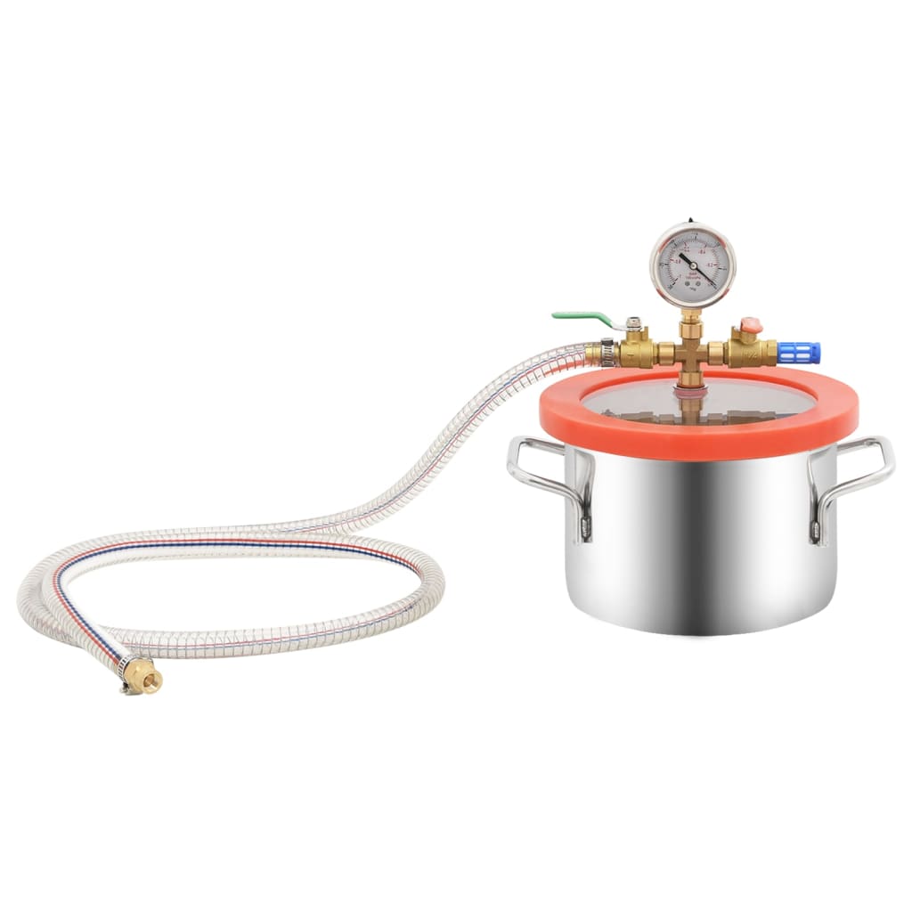 Vakuumkammer mit 2-stufiger Pumpe 7,4 L