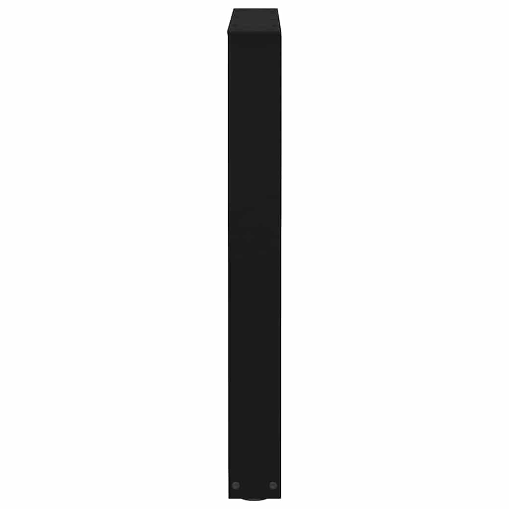 Couchtischbeine V-Form 2 Stück Schwarz 30x(30-31,3) cm Stahl