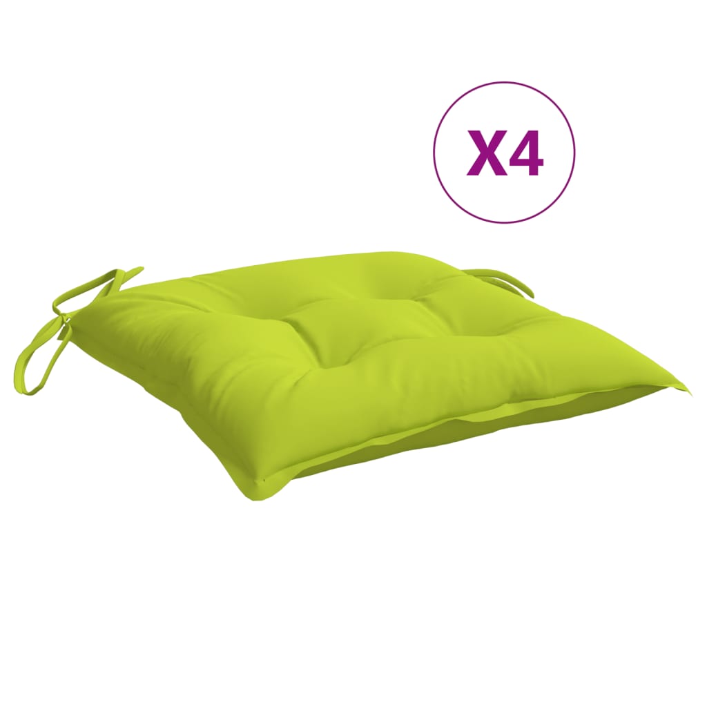 Stuhlkissen 4 Stk. Hellblau 40x40x7 cm Oxford-Gewebe