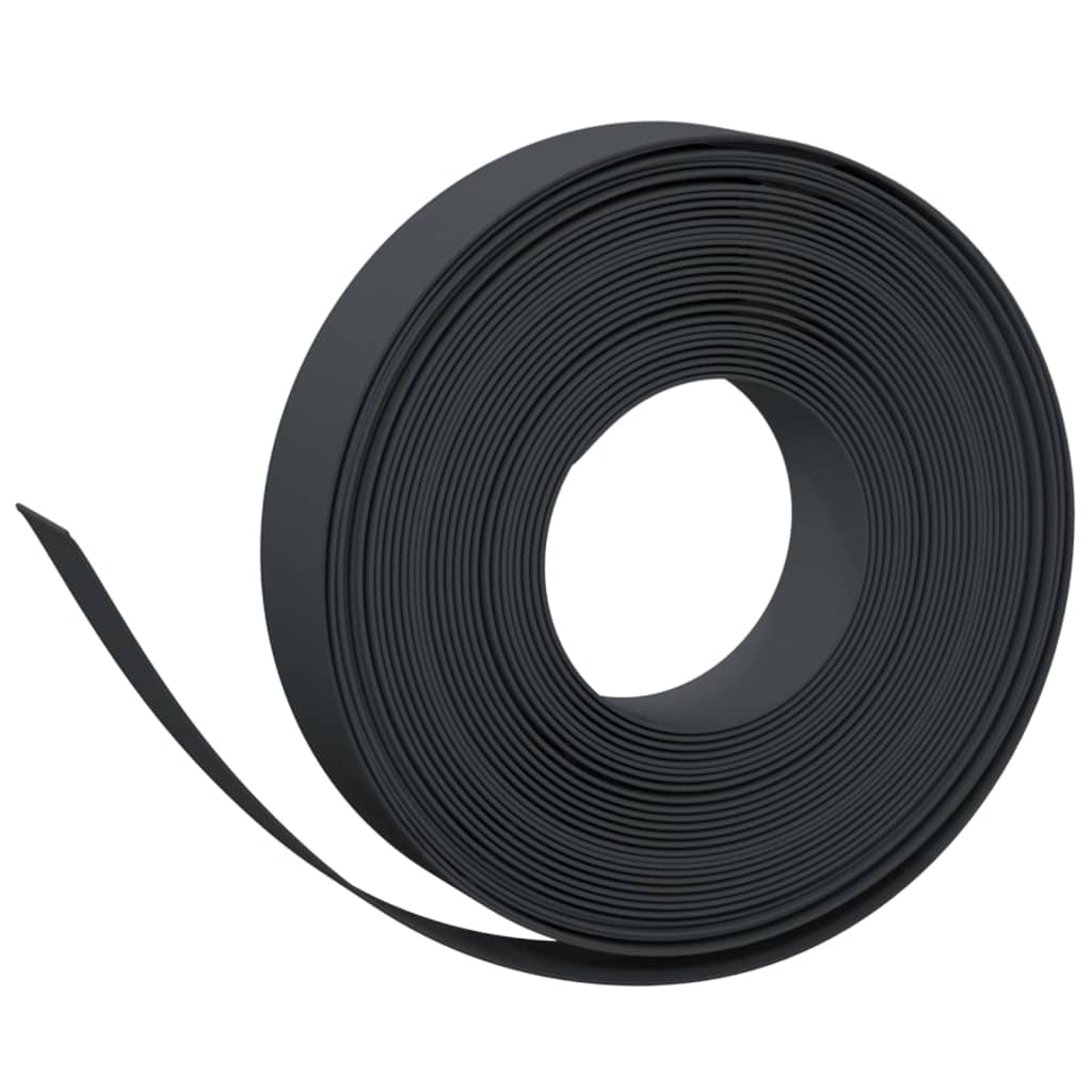 Gartenumrandung 25 m 10 cm PE Grau