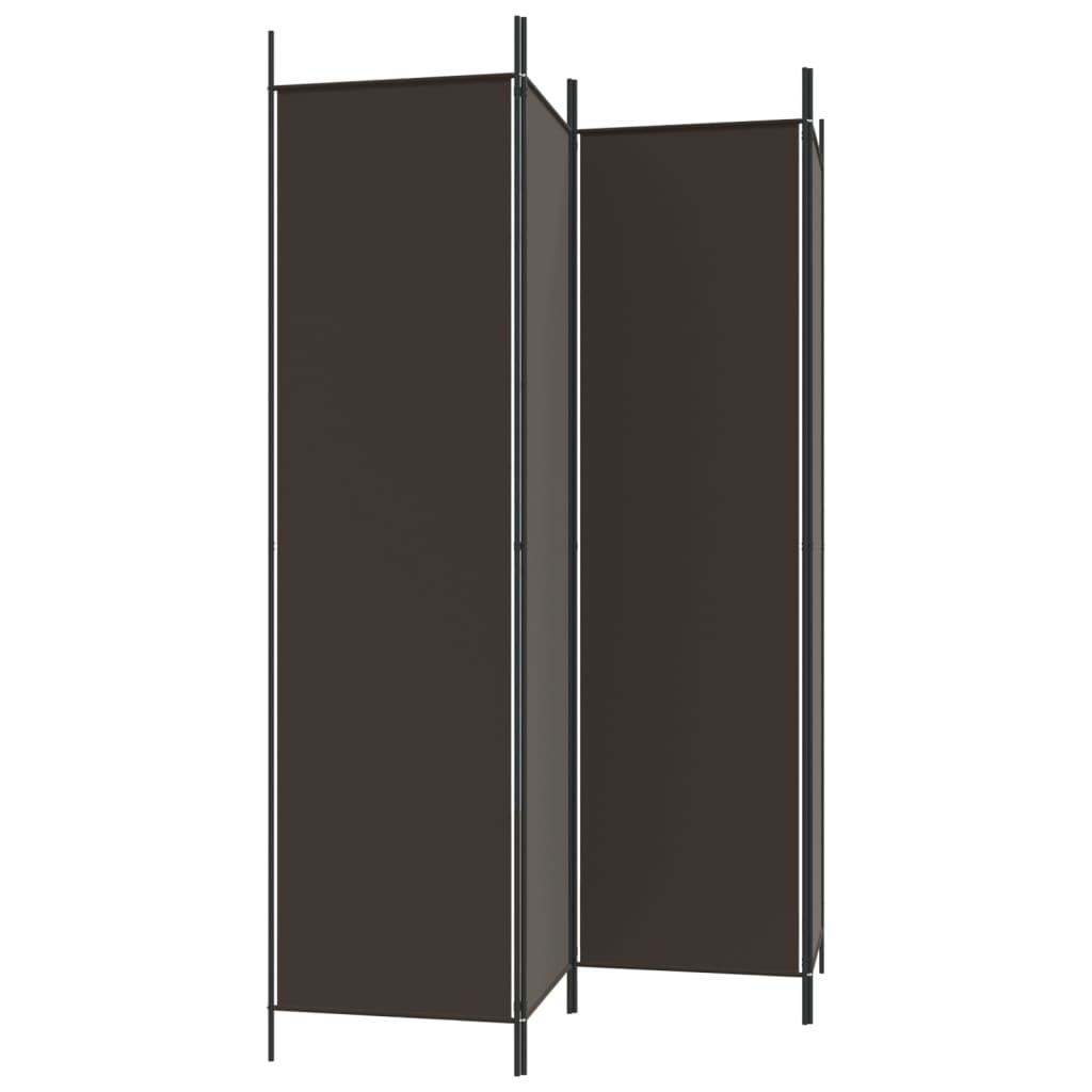 3-tlg. Paravent Schwarz 150x200 cm Stoff