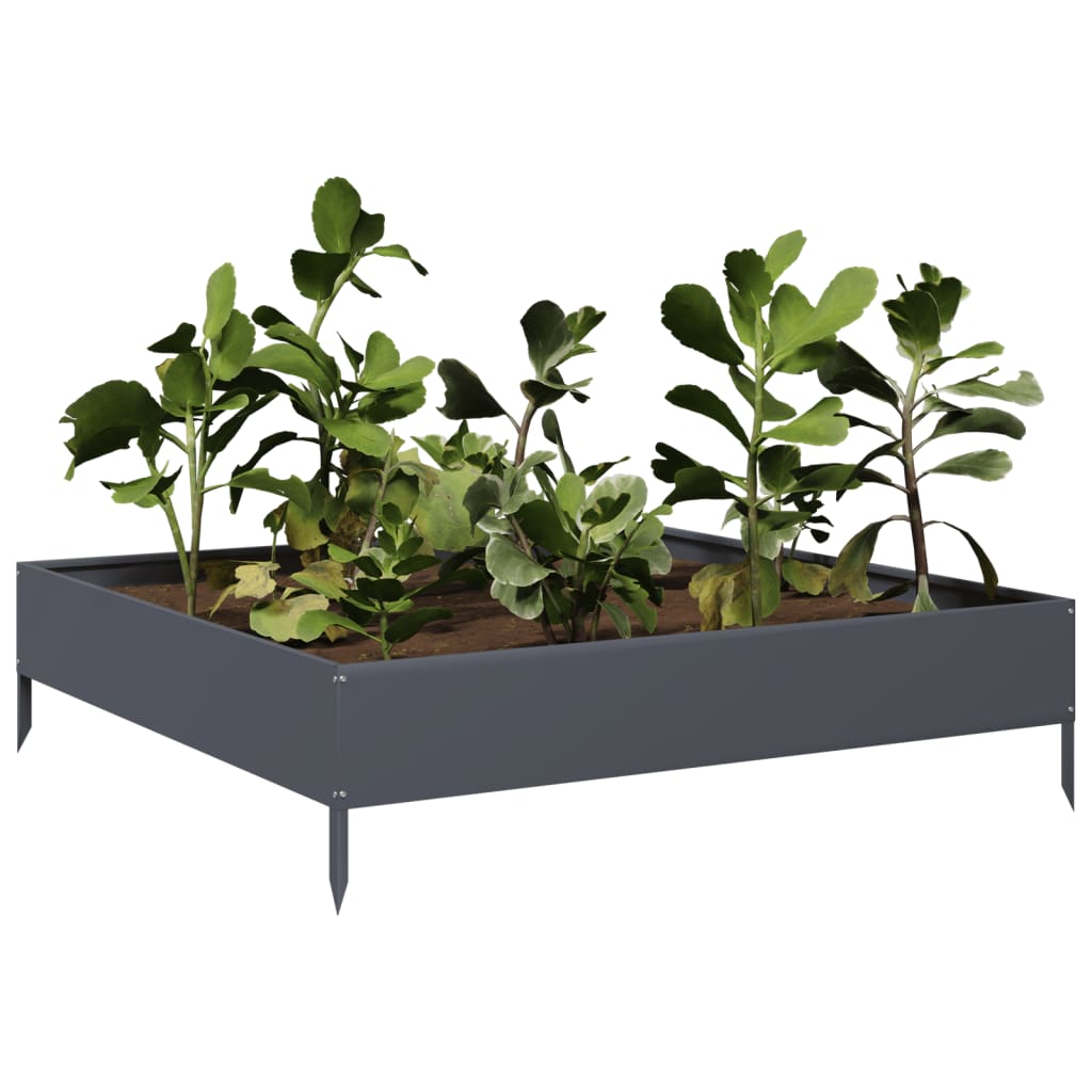 Hochbeet 100x100x18,5 cm Cortenstahl