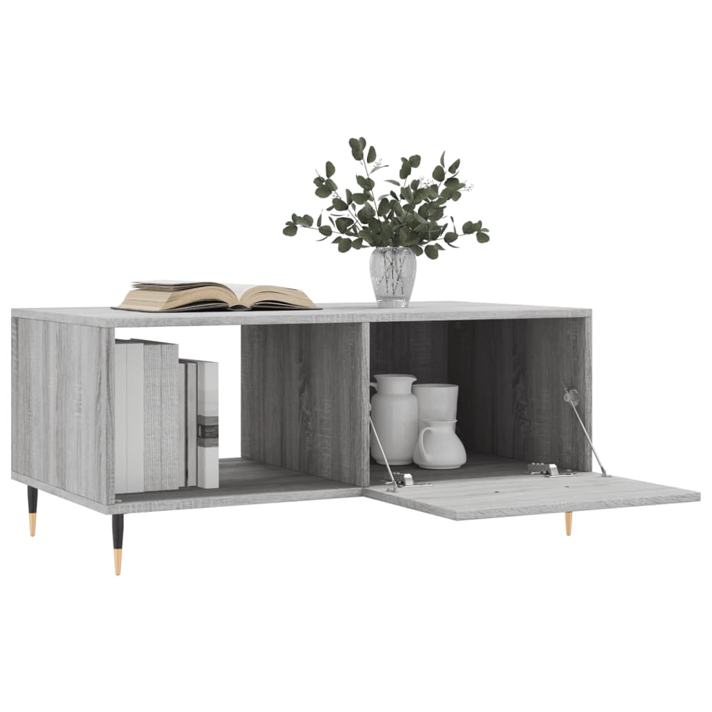 Couchtisch Betongrau 90x50x40 cm Holzwerkstoff