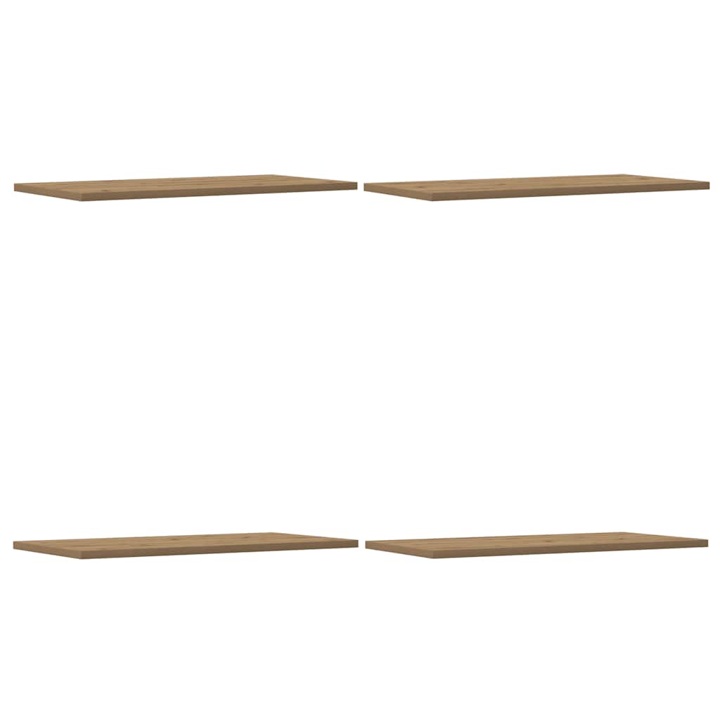 Bücherregal-Bretter 4 Stk. Weiß 40x10x1,5 cm Holzwerkstoff