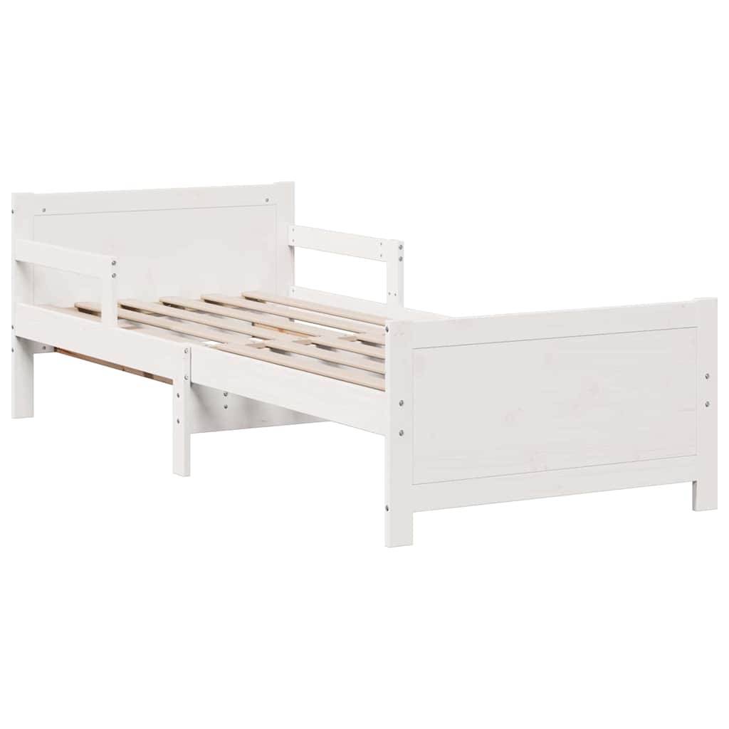 Bettgestell mit erweiterbarer Matratze Braun 80 x 200 cm
