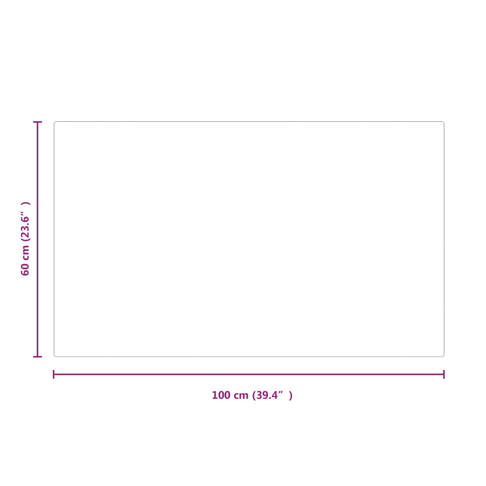 Feuerstelle Glasplatte Transparent 80 x 50 cm Glas