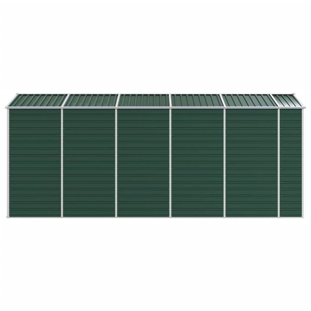 Gerätehaus Grün 191x130x198 cm Verzinkter Stahl