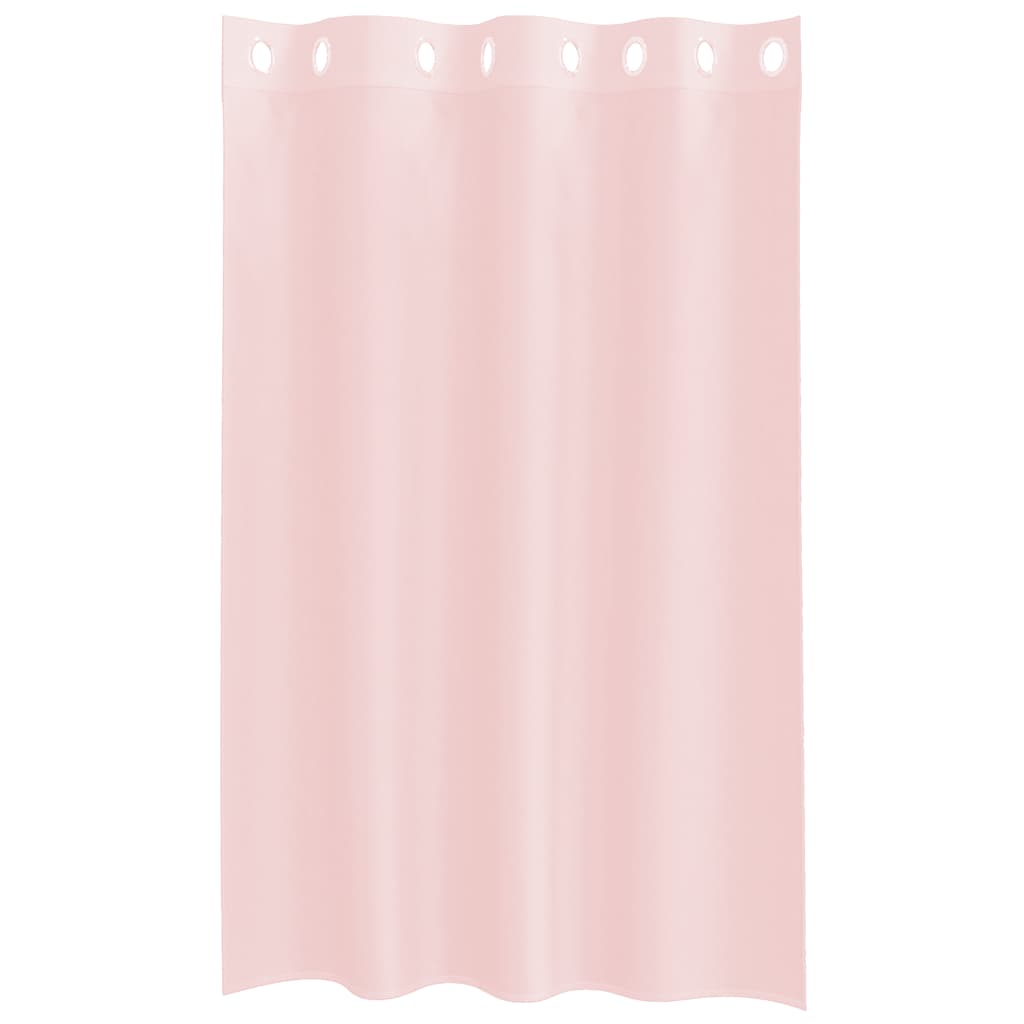 Voile Vorhänge mit Ösen 2 Stk. Apfelgrün 140x140 cm