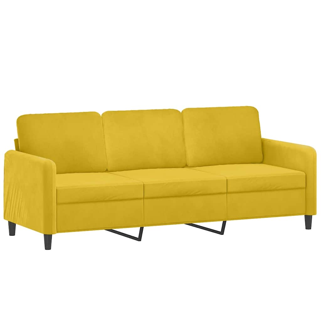 2-Sitzer-Sofa mit Zierkissen Dunkelgrün 120 cm Samt