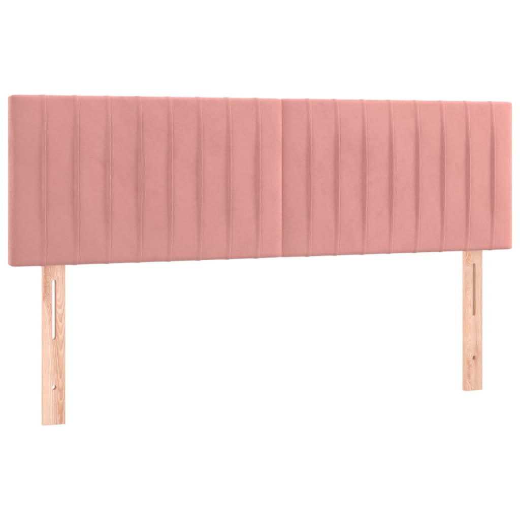 Kopfteil Hellgrau 80x5x118/128 cm Samt