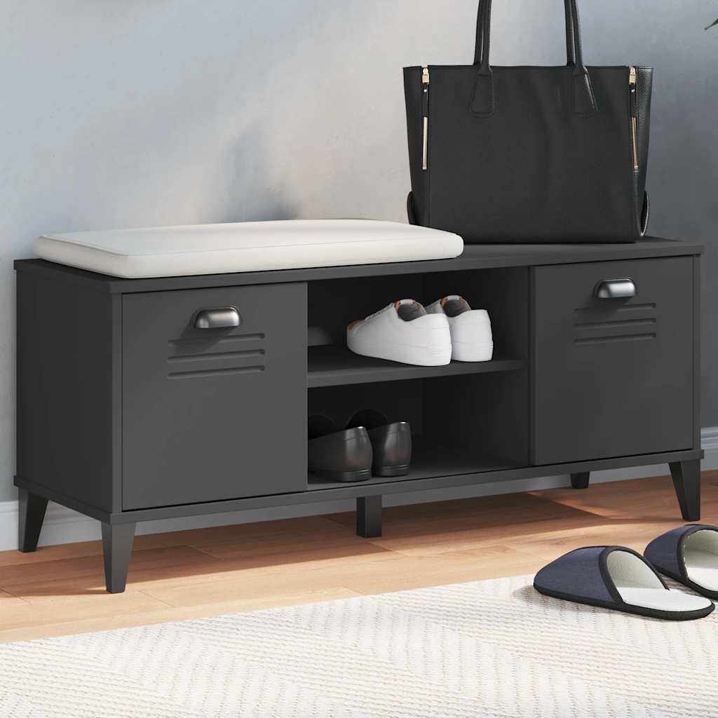 Schuhbank VIKEN Weiß 106x35x45 cm Holzwerkstoff