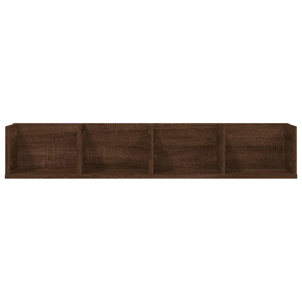 CD-Wandregal Weiß 100x18x18 cm Holzwerkstoff